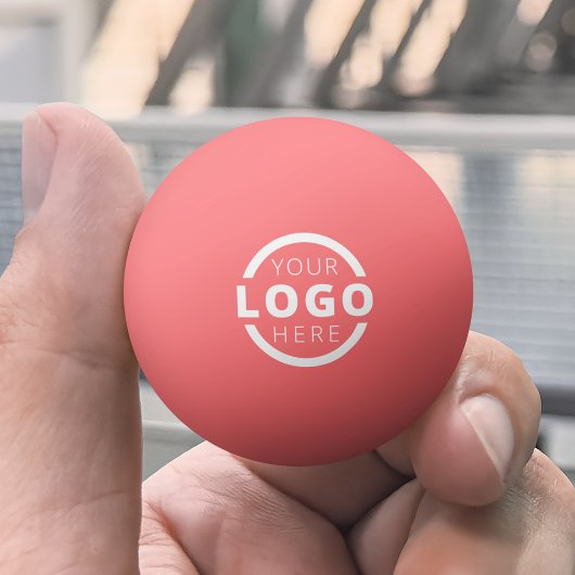 Aangepaste zakelijke Logo roze Pingpongballen