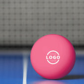 Aangepaste zakelijke Logo roze Pingpongballen (Net)
