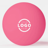 Aangepaste zakelijke Logo roze Pingpongballen (Voorkant)