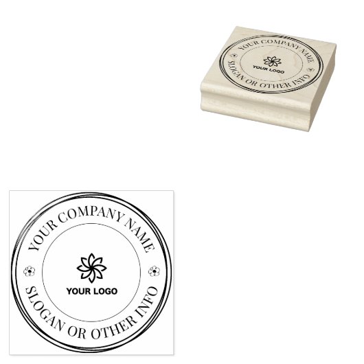 Aangepaste zakelijke Logo rubberstempel Rubberstempel (Gestempeld)