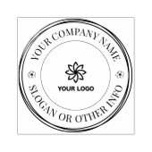 Aangepaste zakelijke Logo rubberstempel Rubberstempel (Afrduk)