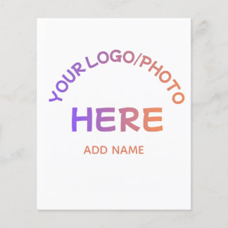 Aangepaste zakelijke logo sjabloon voor bedrijven flyer