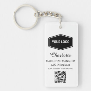 Aangepaste zakelijke Logo Sleutelhanger