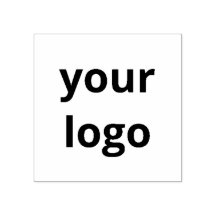 Aangepaste Zakelijke Logo Stempel Vierkant Volledi