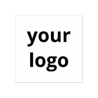 Aangepaste Zakelijke Logo Stempel Vierkant Volledi