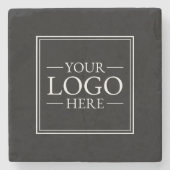 Aangepaste zakelijke Logo Stenen Onderzetter (Voorkant)