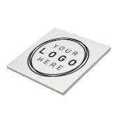 Aangepaste zakelijke Logo Tegeltje (Zijkant)