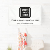 Aangepaste zakelijke logo-tekst promotie spandoek (Insitu)