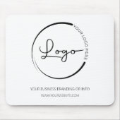 Aangepaste zakelijke Logo voor bedrijven Muismat (Voorkant)