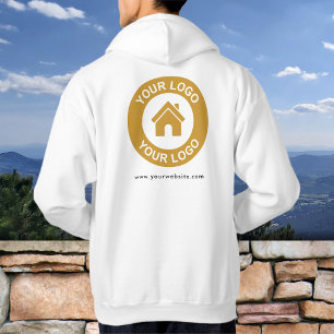 Aangepaste zakelijke Logo Voorzijde en Achterzijde Hoodie