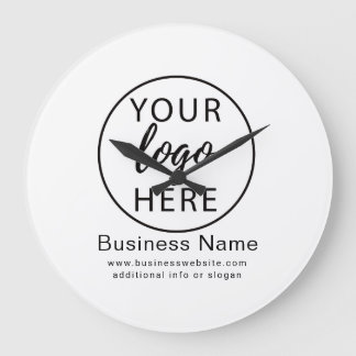 Aangepaste zakelijke Logo wandklok Grote Klok