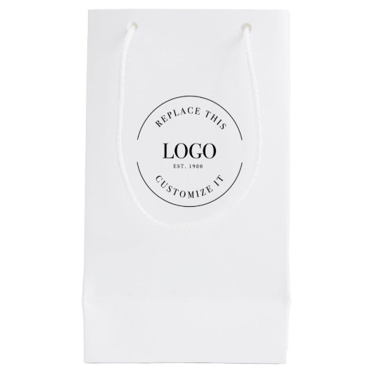 Aangepaste zakelijke LOGO-website-sjabloon Klein Cadeauzakje (Voorkant)