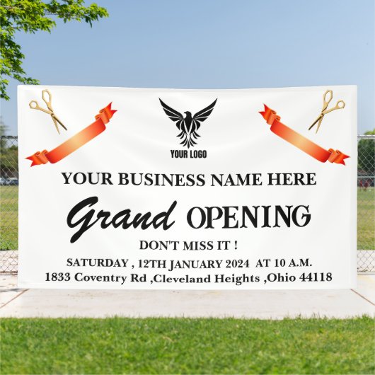 Aangepaste zakelijke Logo Winkel groothandel opene Spandoek (Buitenkant)