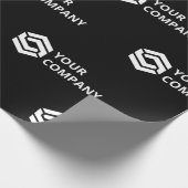 Aangepaste zakelijke Logo - zwart Cadeaupapier (Hoek)