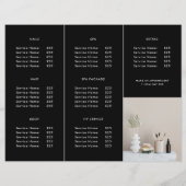 Aangepaste zakelijke Logo - zwarte drieledige broc (Achterkant)