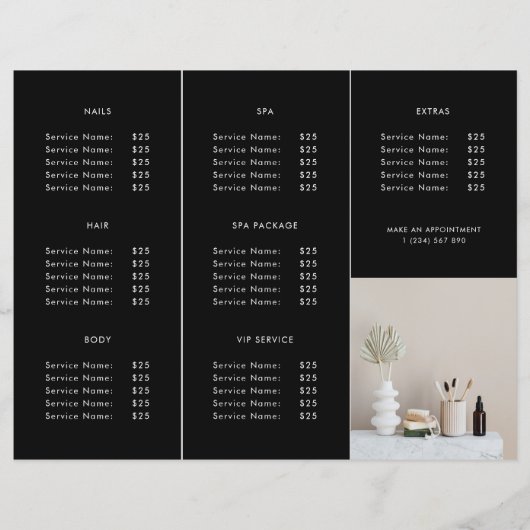 Aangepaste zakelijke Logo - zwarte drieledige broc (Achterkant)