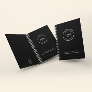 Aangepaste zakelijke logotekst Corporate Black Min Notitieboek