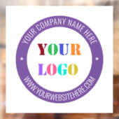 Aangepaste zakelijke logotekst promotionele venste raamsticker (Vel 2)