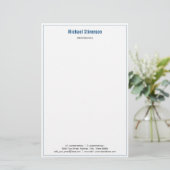 Aangepaste Zakelijke Naam Info Adres Briefpapier (Staand voorkant)