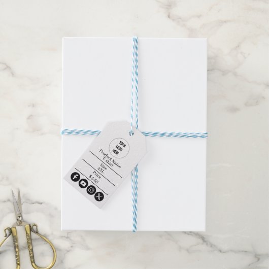 Aangepaste zakelijke prijs cadeaulabel (Met Touw)