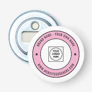 Aangepaste zakelijke promotionele branding sjabloo button flesopener
