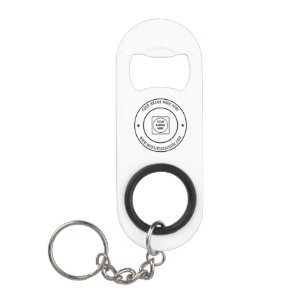 Aangepaste zakelijke promotionele merk-sleutelhang mini flessenopener