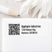 Aangepaste zakelijke QR-code met postadres Etiket (Insitu)