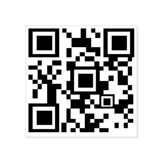 Aangepaste Zakelijke QR Code Personaliseer werk Ru Rubberstempel (Afrduk)