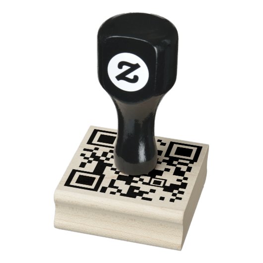Aangepaste Zakelijke QR Code Personaliseer werk Ru Rubberstempel (Stempel)