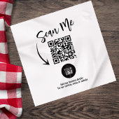 Aangepaste Zakelijke QR-code Scan Me Cocktail Servet