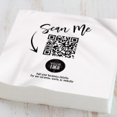 Aangepaste Zakelijke QR-code Scan Me Cocktail Servet