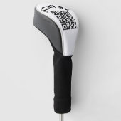 Aangepaste zakelijke QR-code voor speciale acties Golfheadcover (Schuin)