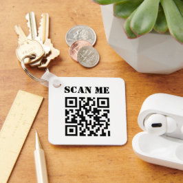 Aangepaste zakelijke QR-code voor speciale acties Sleutelhanger