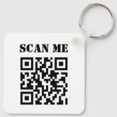 Aangepaste zakelijke QR-code voor speciale acties Sleutelhanger (Achterkant)