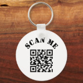 Aangepaste zakelijke QR-code voor speciale acties Sleutelhanger (Voorkant)