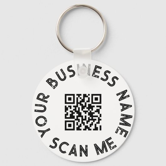 Aangepaste zakelijke QR-code voor speciale acties Sleutelhanger (Voorkant)