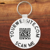 Aangepaste zakelijke QR-code voor speciale acties Sleutelhanger (Voorkant)