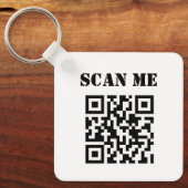 Aangepaste zakelijke QR-code voor speciale acties Sleutelhanger (Voorkant)