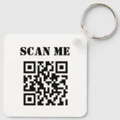 Aangepaste zakelijke QR-code voor speciale acties Sleutelhanger (Achterkant)