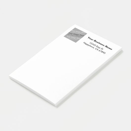 Aangepaste zakelijke Sjabloon Square Afbeelding St Post-it® Notes (Schuin)