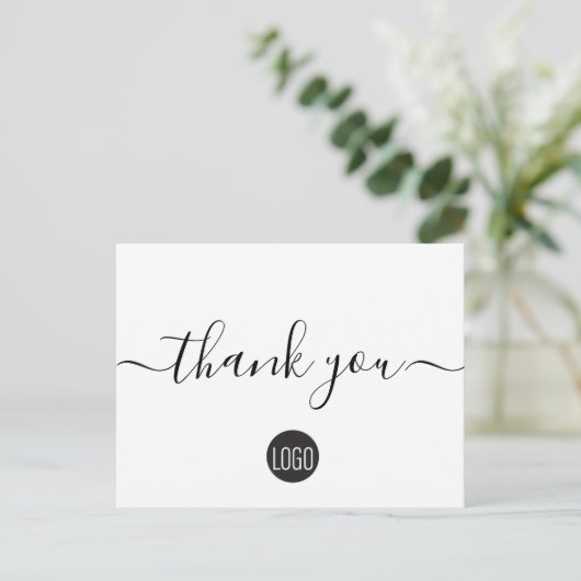 Aangepaste zakelijke sjabloon voor klantwaardering briefkaart (Staand voorkant)