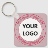 Aangepaste zakelijke Sleutelhanger voor Logo en te (Voorkant)