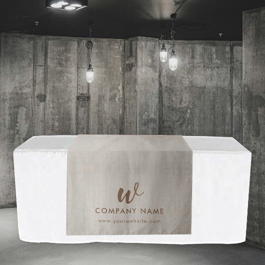Aangepaste Zakelijke Tafel Runner Banner Script Br Wandkleed
