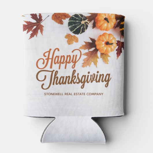 Aangepaste zakelijke Thanksgiving — mooie pompoen Blikjeskoeler (Achterkant)