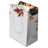 Aangepaste zakelijke Thanksgiving — mooie pompoen Medium Cadeauzakje (Achterkant Gekanteld)