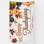Aangepaste zakelijke Thanksgiving — mooie pompoen Spandoek (Verticaal)