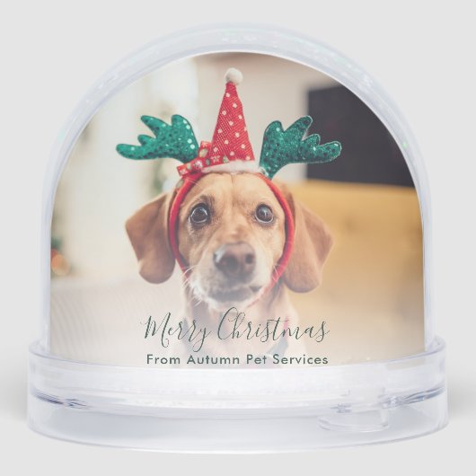 Aangepaste Zakelijke Vet Tech Naam Hond Foto's Ker Sneeuwbol (Achterkant)
