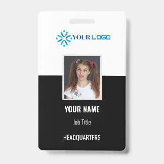 Aangepaste zakelijke werknemersbadge-ID | Foto & L Badge