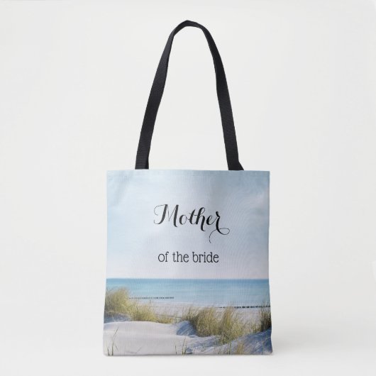 Aangepaste zandduinen en strand Canvas tas (Voorkant)