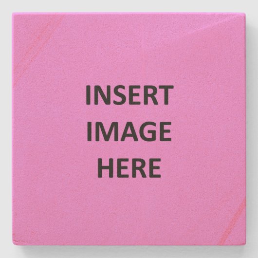 Aangepaste zandsteen Onderzetter Sjabloon Creëer U (Voorkant)